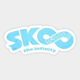 Rusty SK8 Logo (Light Blue) Sticker